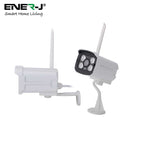 ENER-J 8CH WiFi NVR CCTV Kit with 4x1080P Outdoor IP66 Cameras, Wireless Home & Business Security System with Night Vision, Motion Alerts, Remote Access & Enhanced Signal Coverage