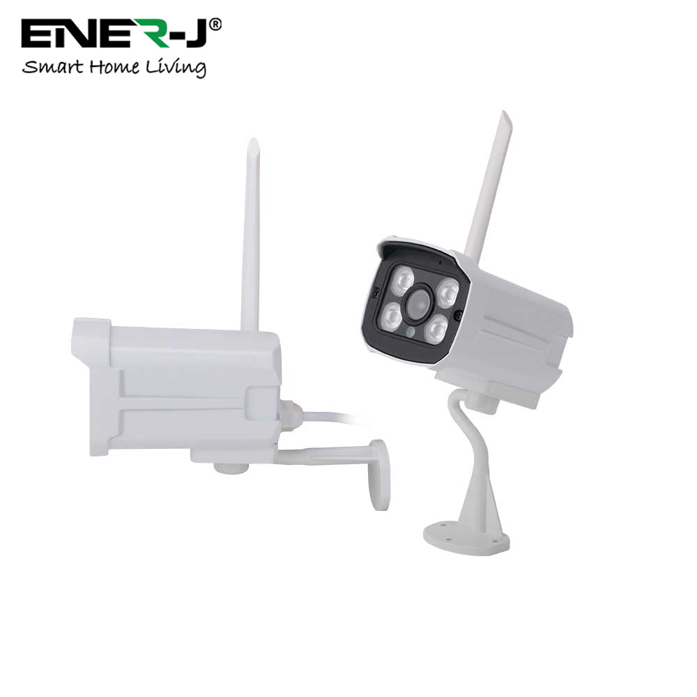 ENER-J 8CH WiFi NVR CCTV Kit with 4x1080P Outdoor IP66 Cameras, Wireless Home & Business Security System with Night Vision, Motion Alerts, Remote Access & Enhanced Signal Coverage