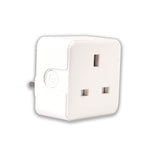 EnerJ Smart WiFi Plug 13A UK Socket – Energy Monitoring, App & Voice Control, LED Indicator, 2.4G WiFi, Works with ENERJSMART for Remote Power Control | Single pack