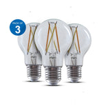 3 Pc Pack 8.5W E27 Smart Wi-Fi Filament Bulb CCT Changeable & Dimmable for Livingroom, Bedroom Lighting