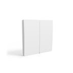 Enerj 2 Gang Wireless Kinetic Switch, White with 2 Non Dimmable 5A RF Receiver Eco Range