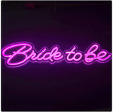 Bride To Be Neon Sign, Pink Led Neon Sign Light Art Wall Hanging Decoration for Bachelorette Party, Birthday, Wedding, Engagement Party, Bar, Pub, Club