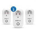 3 Piece Pack WiFi Smart Plug EU Type with Energy Monitor (3pc pack) - ENER-J Smart Home