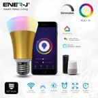 Smart WiFi GLS RGB+W 7W LED Bulb E27 Base, Timer Function, LED Colour Changing Lights | Single pack