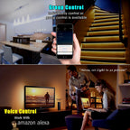 EnerJ WiFi RGB LED Strip Smart Controller SHA5208, Works with Alexa & Google Home, App Control, Music Sync, 16M Colours, Supports 5V/12V/24V/28V LED Strips