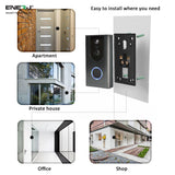 Smart Wireless Video Door Bell With In-Built Battery & Free 16GB SD Card, 2 Way Audio Talk, Motion Detection, PIR Motion Detection and IR Night Vision