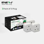 Mini WiFi Smart Plug, UK BS Plug, Smart Socket Works with Amazon Alexa & Google Home, With Energy Monitoring, APP & Voice Control | Pack of 3