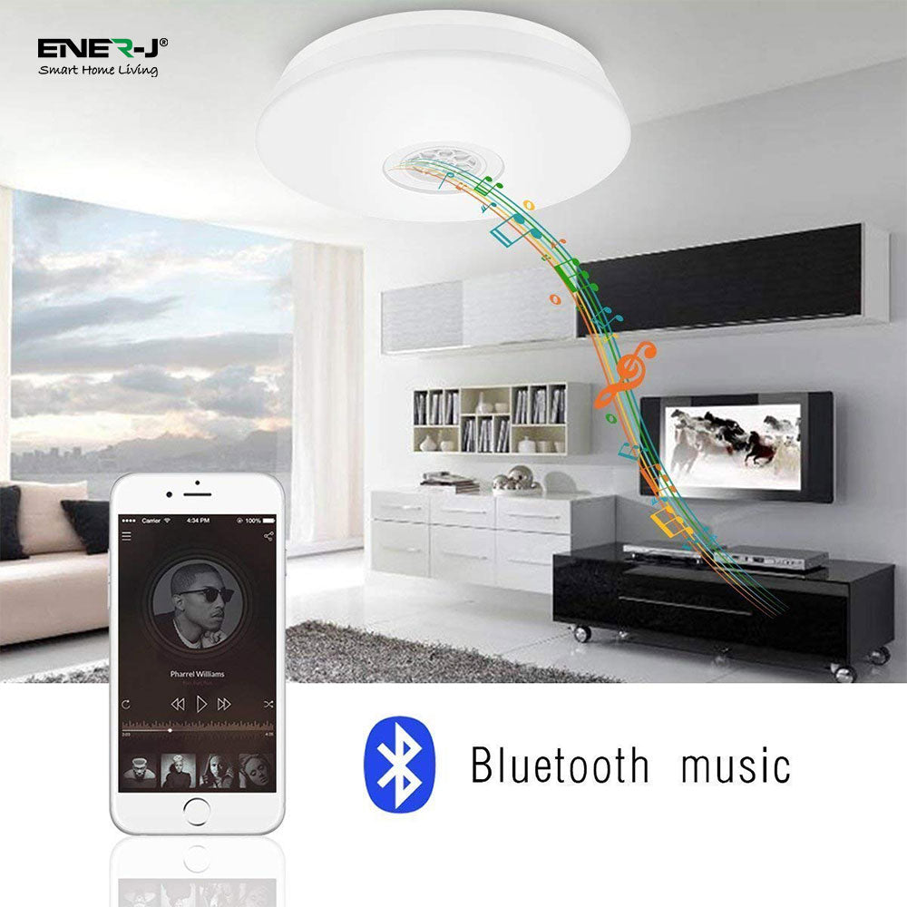 24W Smart WiFi RGB LED Ceiling Lamp with Speaker