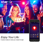 9W Smart Colour Changing Light Bulb, B22 RGB CCT Colour Changing Bulbs, Bluetooth APP Control LED Bulbs Bayonet, Dimmable RGB and White Light, Mood Light for Room Decor & Party | Single pack