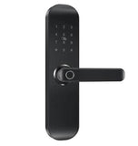 Smart WiFi Doorlock Black Body - Right Handle - ENER-J Smart Home