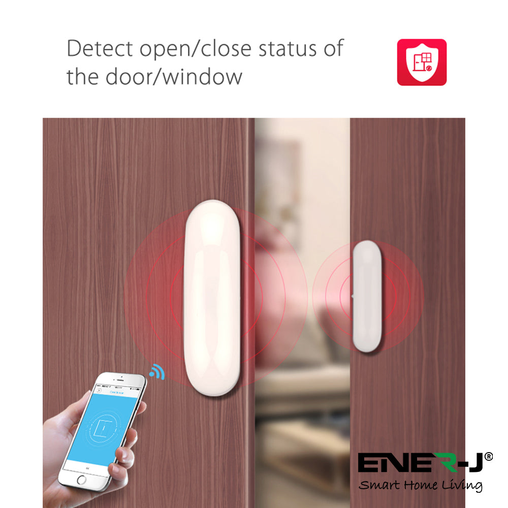 ENER-J Smart Wireless Door/Window Sensor with App Control, Instant Ale