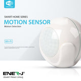 Smart Wireless WIFI PIR Motion Sensor Detector Home Alarm System, Works with ENERJSMART App, Remote Motion Detection