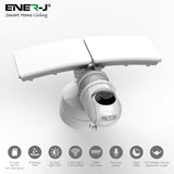 Smart WiFi LED Floodlight Security Outdoor Camera 1080P, Wide 125° Viewing Angle, Zoom & Pan, 2 Way Audio
