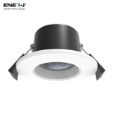 8W Smart WiFi Fire Rated LED Downlight, IP65, CCT Changeable & Dimmable for Bathroom Zones, Control Remotely
