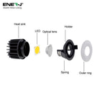 8W WiFi LED Spot Light Downlight for Recessed Ceiling Light Fitting, Fire Rated White Led Spot Lights, Works with Amazon Alexa and Google Assistant