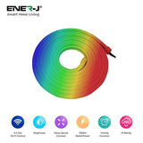 3 Meters Smart Wi-Fi RGB Colour Changing LED Neon Strip Kit with Remote and UK Plug, Voice Activated & Alexa Echo Control