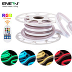 3 Meters Smart WiFi RGB LED Neon Strip Light 3M, Flexible IP65 Colour-Changing Ambient Lighting with Alexa/Google Control & Memory Function (12V, 30W)