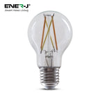 ENERJ Smart WiFi Filament Bulbs 6.5W E27 LED, CCT Colour Changing, Dimmable, App & Voice Control | Single pack
