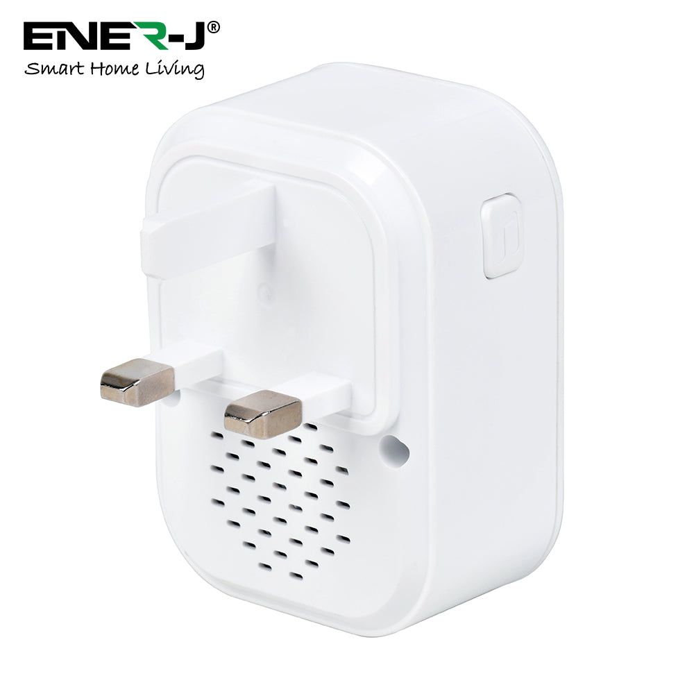 ENERJ Smart Wireless Doorbell with Chime Full HD, WiFi, Security Camera with Motion Detection, Night Vision, Two Way Audio Night Vision & PIR Motion