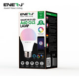 3 Pc Pack 9W E27 Smart Bulb Alexa, A60 GLS E27 Base RGB + CCT Changing WiFi Dimmable, Compatible with Alexa and Google Home, App & Voice Control