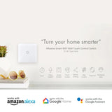 1 Gang Smart Touch Switch with Timer, APP & Voice Control, Smart Alexa Light Switch Works with Amazon and Google Home, No Neutral Required