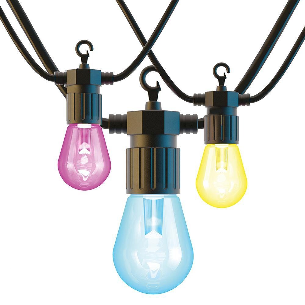 Wi-Fi LED String Light Kit, IP65, RGB+WW Colour Changing & Dimmable - ENER-J Smart Home