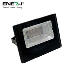 Ener-J Smart WiFi 16W RGB LED Floodlight, IP65 Weatherproof Outdoor Light with 1600lm Brightness, App & Voice Control (Alexa/Google), Timer & Custom Scenes via ENERJSMART