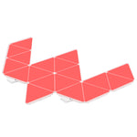 ENER-J Smart WiFi RGBW Triangle Wall Light Panels, Modular DIY LED Lighting, Voice & App Control, Music Sync, USB Powered, 6-Pack Smart Modular Wall Lights