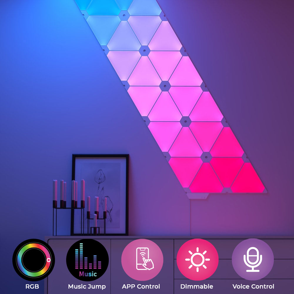 Smart Triangle Light Set with 6pcs Lights | ENER-J Smart Home