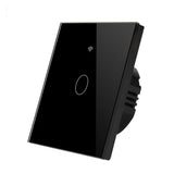 1 Gang Smart Touch Switch with Timer, Black Body, APP & Voice Control, Smart Alexa Light Switch Works with Amazon and Google Home, No Neutral Required