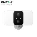 Smart Wireless Twin Floodlight Outdoor Camera with Sensor, Alexa & Google Home Compatible, App & Voice Control