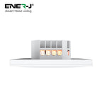 Ener-J 1 Gang Smart WiFi Push Button Light Switch White, No Neutral Required, LED Indicator, App & Voice Control (Alexa, Google, Siri)