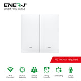 WiFi Smart Switches No Neutral Required  2 Gang Smart Switch No Neutral-  EnerjSmart – ENERJ Smart EU