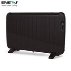 Ener-J 2000W Smart WiFi Electric Radiator – Energy Efficient Wall Mounted Heater with Alexa & Google Voice Control - Black