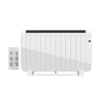 Ener-J 2000W Smart WiFi Electric Radiator – Energy Efficient Wall Mounted Heater with Alexa & Google Voice Control - Black