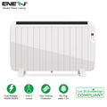 Ener-J 2000W Smart WiFi Electric Radiator – Energy Efficient Wall Mounted Heater with Alexa & Google Voice Control - Black