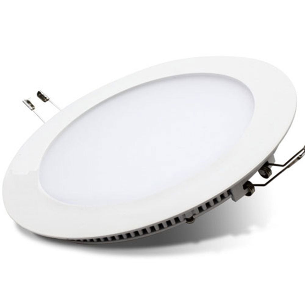 24W LED Round Recessed Ceiling Flat Panel Down Light Ultra Slim Lamp Cool White, 280mm Diameter, 30000 Hour Lifespan, Low Energy Consumption | Single Pack - 4000K