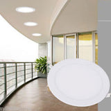 24W LED Round Recessed Ceiling Flat Panel Down Light Ultra Slim Lamp Cool White 4000K, 280mm Diameter, 30000 Hour Lifespan, Low Energy Consumption