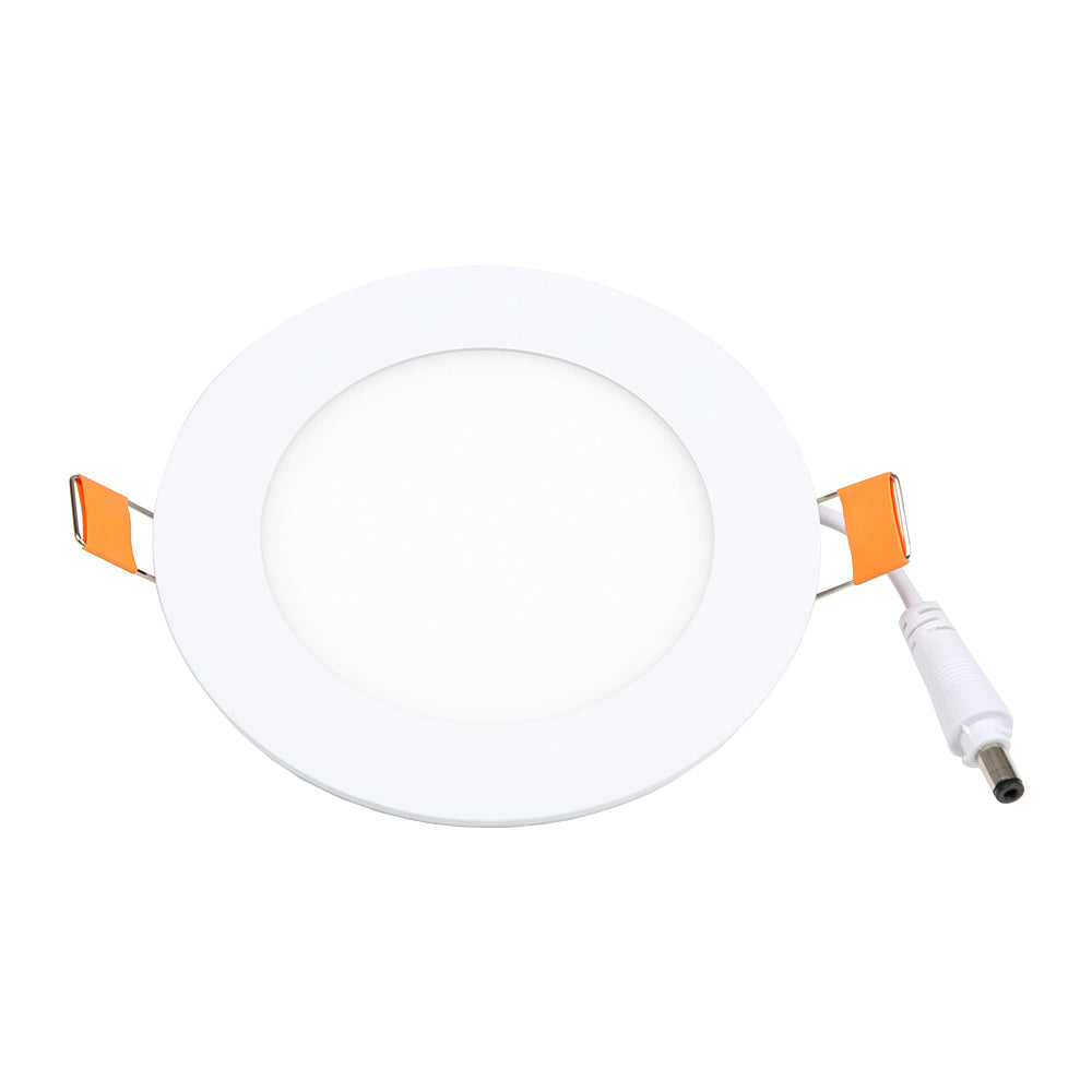 Pack of 4 12W Recessed Round LED Downlight Mini Panel 170mm Diameter, Hole Size 160mm, 3000K