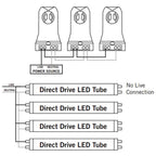 Ener-J T8 LED Nano Plastic Tube 120cm 18W, Natural White | Pack of 5 - 4000K