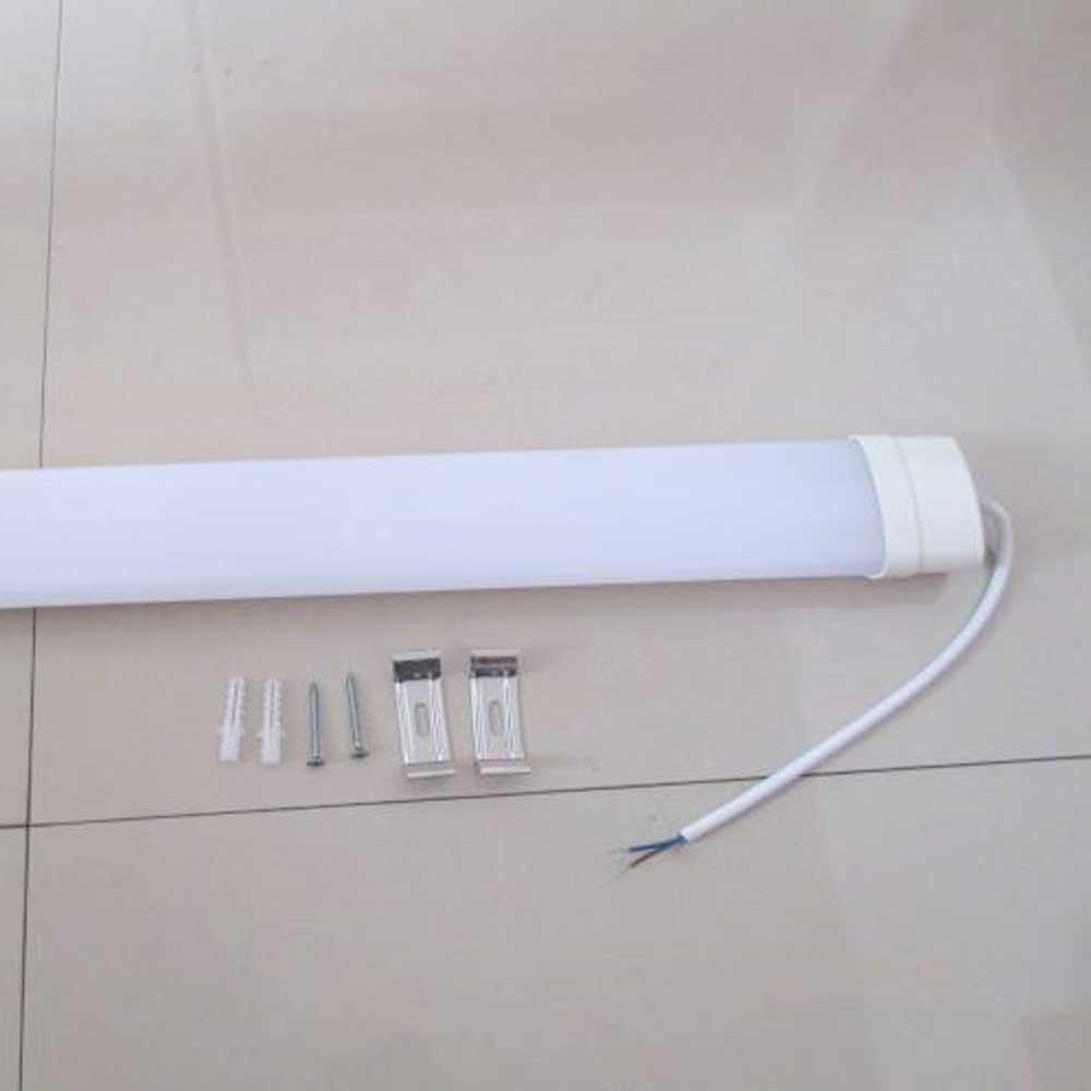 Pack of 2 18W LED Triproof Batten Tube Lights, 60cms, 6000K, IP65 Waterproof, No UV and IR Radiation, Super Bright Tube Light for Kitchen, Living Room, Bathroom, Office, etc.