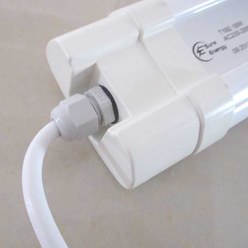 Pack of 2 36W LED Triproof Batten Tube Lights, 120cms, 4000K, IP65 Waterproof, No UV and IR Radiation, Super Bright Tube Light