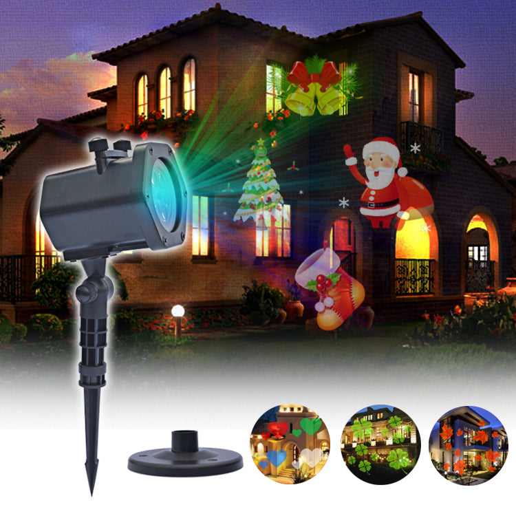 12 Patterns Christmas LED Projector Waterproof Spotlight for Halloween, Christmas, Wedding Party & Birthday Party Decoration Lights - ENER-J Smart Home