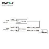 6W to 70W Plug and Play 5W Emergency Battery Kit for LED Panels 6W to 70W, 3 Hours of Emergency Lighting