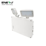 3W Emergency Twin Wall Spot Light, Non-Maintained Outdoor LED Light, 2x High Power LEDs, IP65 Waterproof, 6000K