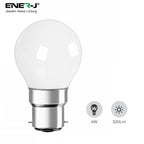 Pack of 10 units, B22 LED Light Bulb, Golf Ball G45 Bulbs, 35W Incandescent Equivalent, 3W 320lm Bayonet Lightbulb - 6000K