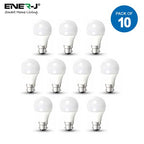 Pack of 10 units, 15W GLS LED Light Bulbs B22 BC Bayonet Bright 15W=125W A60 Globe 270 Beam Lamp Day White 125W Incandescent Replacement - 3000K