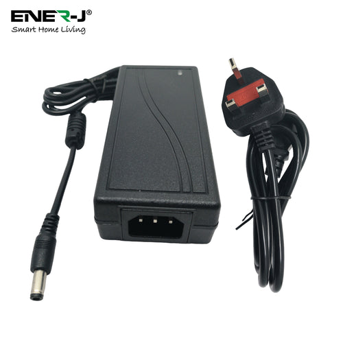 60W Plastic Power Supply Adapter AC100-240V to DC 12V 5A U.K. Plug Fused