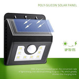 2 Pc Pack Solar Powered Motion Sensor Outdoor Security Light, Super Bright, Wireless, 1.6W