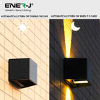 Solar Powered Adjustable Beam Angle Up Down Wall Light, Wireless, No Mains Power Needed, 1300mAh